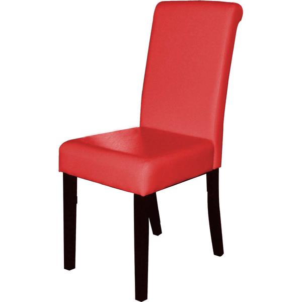 Toro Red Leatherette Dining Chair